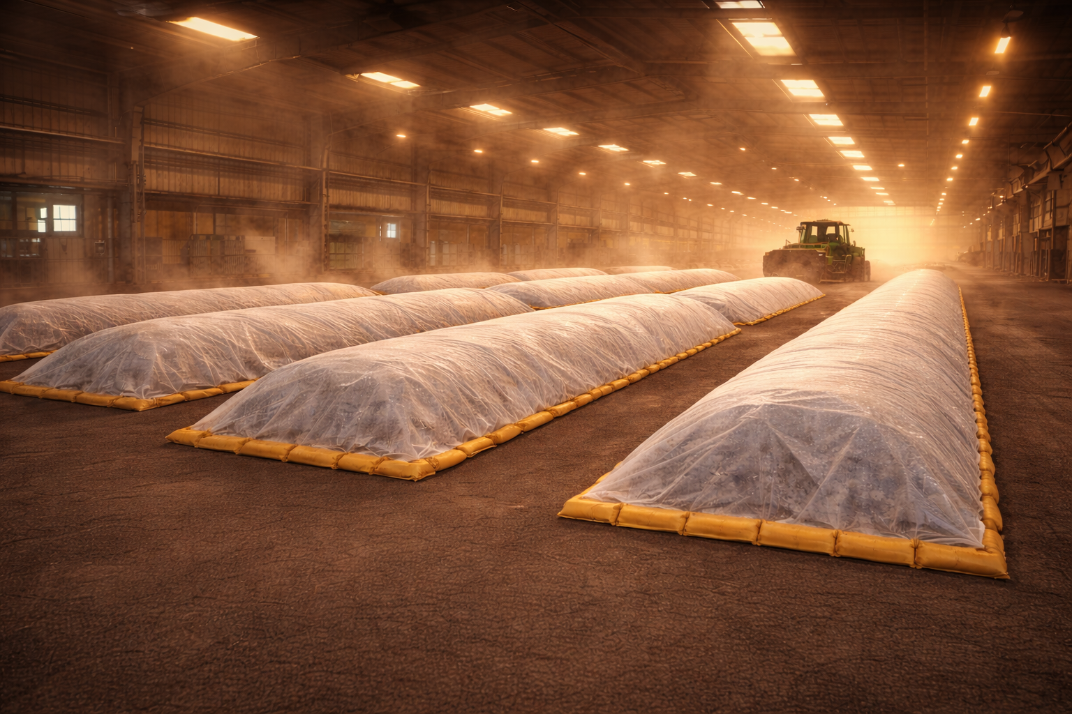 Unutrašnjost pogona – hala kompostane