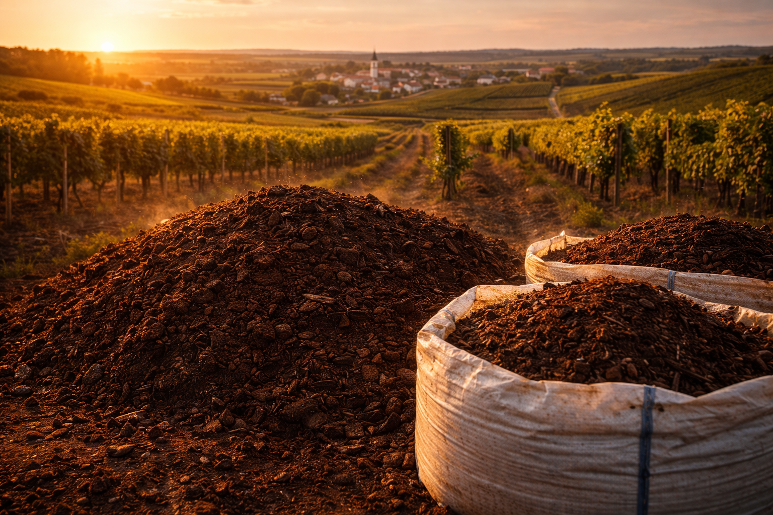 Kompost u vinogradu – završni proizvod
